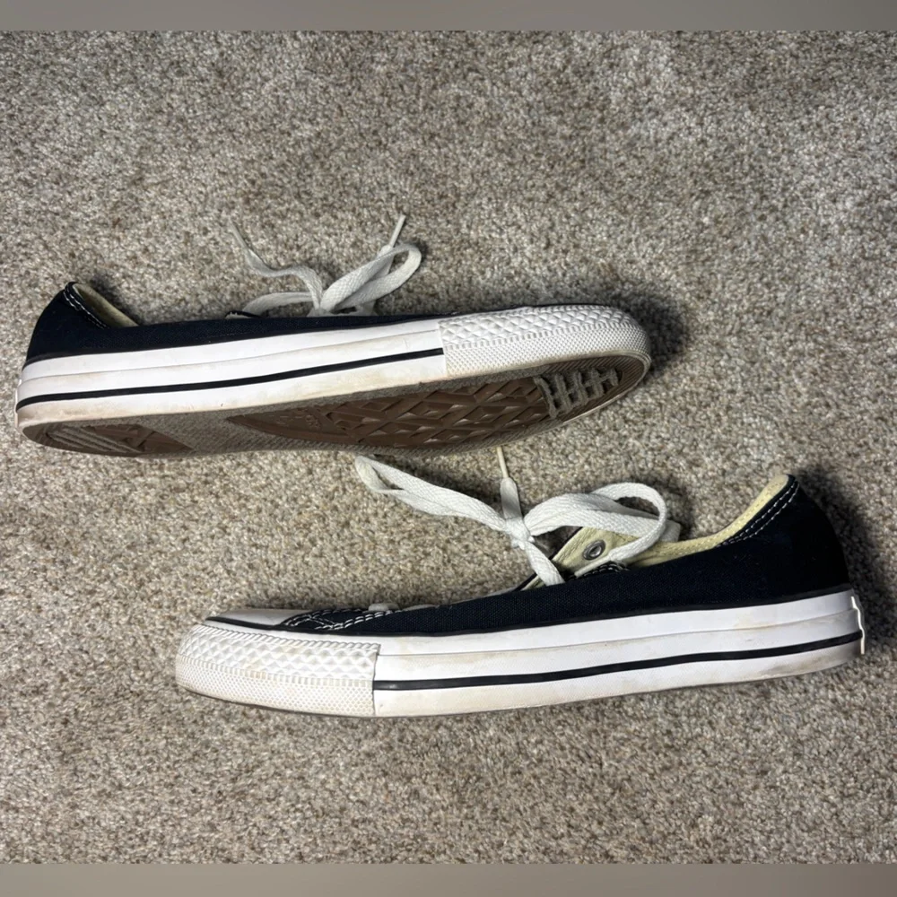 Converse Chuck Taylor All Star Black Ox Low Top Sneakers Unisex M Sz 6 W Sz 8 - Picture 5 of 7